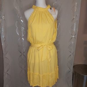 Summer Halter Neck Dresses Sleeveless Casual  Ruffle Sundress